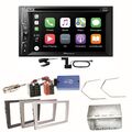 Pioneer AVH-Z3200DAB Carplay DAB Einbauset für Opel Omega B Meriva A Agila Vivar