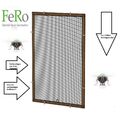 Fliegengitter- Fenster-Mücken Insektenschutz- Alu-Braun für Rolläden + Falz-FeRo