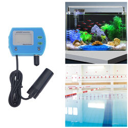 Digital LCD Messgerät Wasser pH / EC Wert Tester Meter Aquarium Pool Prüfer DE