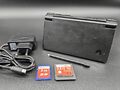 NINTENDO DSi (schwarz) + Ladekabel,SD-Karte und 1 Spiel (gut) (gebraucht) #A3