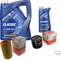 MAHLE Inspektionspaket 6 L MANNOL Classic 10W-40 für Alfa Romeo 156 2.5 V6 24V