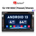 64GB Autoradio Android13 Carplay DVD CD Für VW Polo 9N Golf 4 Passat B5 Jetta T5