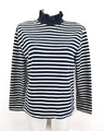 K81) Rich & Royal Damen Shirt dünner Pullover Gr. S Gestreift