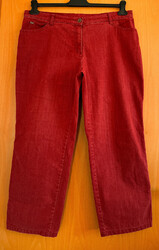 BRAX FEEL GOOD JEANS HOSE CAROLA GLAMOUR Größe 48K (W38/L28) Bordeaux