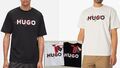 HUGO Herren Dakaishi T-Shirt aus Baumwoll-Jersey mit Doppel-Logo