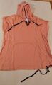 Sheego Casual T-Shirt orange mit Kapuze Gr. 44/46