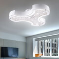 12W LED Decken Leuchte Lampe Glas gebogen Kristall Wohn Ess Schlaf Zimmer Licht