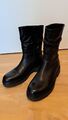 Gabor Damen Leder Stiefel Gr. 6 1/2 (40) schwarz