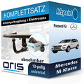 Für Mercedes M-Klasse 05-11 ORIS Anhängerkupplung abnehmbar + 13polig E-Satz neu