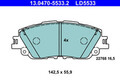 Bremsbelagsatz Scheibenbremse ATE Ceramic 13.0470-5533.2 für TOYOTA RAV 5 VAN UX