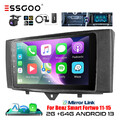 Für BENZ Smart Fortwo 451 11-16 Carplay DAB+ Autoradio Android 13 2+64G GPS Cam