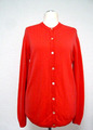 Peter Hahn Reine Schurwolle Strickjacke Gr.42 in Orange Ton