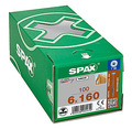 SPAX Tellerkopf T30 Teilgewinde, 6x160, WIROX, 4CUT, 100 Stk