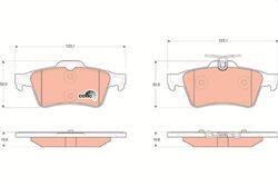 TRW GDB1621 Bremsbelagsatz, Scheibenbremse für CADILLAC,CHEVROLET,CITROËN,CITROË