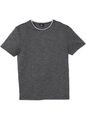 Neu 2 in 1 Shirt Kurzarm Gr. 56/58 (XL) Schwarz Meliert Herren T-Shirt Oberteil