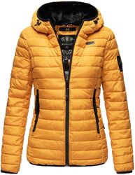 Marikoo Jaylaa Damen Winter Stepp Jacke Steppjacke mit Kapuze gesteppt B848 NEU