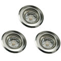 3x LED Einbaustrahler 55mm Lochmaß 230V 5W GU10 Einbauleuchte set Deckenstrahler