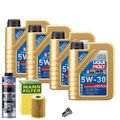 Motoröl 5W30 LIQUI MOLY Longlife Iii 4L+MANN Ölfilter+Spülung+Ölablassschraube