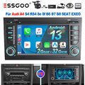 DAB+ Carplay Autoradio Android 13 2+32G GPS Kamera Für Audi A4 S4 RS4 SEAT RNS-E