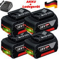 1-4x Original 18V 8,0Ah Akku für Bosch Professional GBA GSR BAT618 BAT609 BAT620