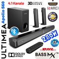 Ultimea Apollo S60 4,1-Kanal Soundbar Dolby Atmos Subwoofer 2-in-1 Lautsprecher