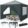 Pavillon 3x3/3x6m Faltpavillon WASSERDICHT Partyzelt Gartenzelt Popup Faltbar