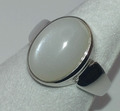 Mondstein weiss Designer Ring von Kerstin Michaelsen 925/- Silber Gr.57 Ø18,1mm