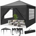 3x3m/3x6m Pavillon Faltpavillon PopUp Partyzelt Gartenzelt Wasserdicht Faltbar