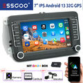 Für VW GOLF Tiguan Passat EOS DAB+ Carplay Autoradio 32G Android 14 Navi MIK KAM