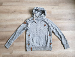 NAKETANO HOODY Kapuzensweatshirt GR.M/L Damen grau Anker TOP !