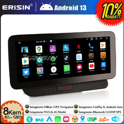 12,3" 8-Kern 8GB+128GB Android 13 Autoradio CarPlay GPS Navi DAB+ 4G Für Audi Q5