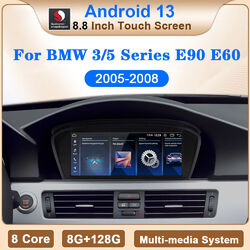 Android 14 8+128GB Car Stereo für BMW E60 E61 E63 E64 E90 E91 E92 E93 Autoradio