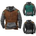 Trendy Herren Streetwear Hoodie Langarm T-Shirt Sweatshirt Pullover Loose Fit