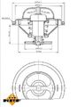 NRF 725059 Thermostat, Kühlmittel für DACIA  passend für NISSAN OPEL RENAULT