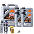 Motoröl 5W30 LIQUI MOLY 9L+HENGST Ölfilter+Spülung+Cera Tec+Ölablassschraube