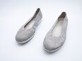 Gabor Damen Ballerina Halbschuh Schlupfschuh Loafer grau Gr 40,5 EU Art 19603-80