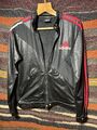 Adidas Sweatshirt Glänzend Motorrad Bike Schwarz Rot GRÖSSE S Herren Jacke Wet