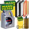 MANN INSPEKTIONSPAKET+5L FUCHS 5W-30 ÖL passend für BMW X5 F15 F85 sDrive 25d