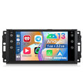 DAB+ 1+32GB Android 13 Autoradio CarPlay GPS Navi WIFI Für Jeep Wrangler III JK