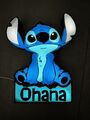 LED Lampe Stitch Ohana Tischleuchte Kinderlampe Nachtlampe Disney Deko