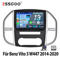 2+64G Android 13 Autoradio für Mercedes Benz Vito W447 2014-20 KAM GPS Navi WiFi