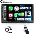 7" Carplay Android 13 DAB+ Autoradio GPS Navi Doppel 2 DIN Bluetooth RDS FM USB