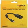 Delock Adapter mini DisplayPort 1.1 Stecker > HDMI Buchse passiv schwarz* pz958