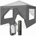 Pavillon 3x3m Wasserdicht Faltpavillon Gartenzelt Partyzelt Pop Up Faltbar Zelt