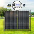 Full Black Bifazial 1000W Solarzaun-Set mit 800W Deye WiFi Wechselrichter