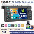 Android13 KAM+ Carplay 2+64G Autoradio Für BMW 3er E46 M3 Rover 75 MGZT GPS Navi