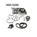 1x Wasserpumpe + Zahnriemensatz SKF VKMC 01280 passend für AUDI SEAT SKODA VW