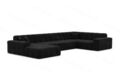 Sofa Stoff Wohnlandschaft Luxus Design Polstersofa Couch Samtstoff IBIZA U Form