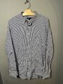 GANT Hemd blau weiß gestreift Regular Fit Langarm Button Down Größe 2XL XXL