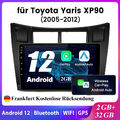 Für Toyota Yaris XP90 2005-2012 2+32G Android 12 Wireless Carplay Autoradio WIFI